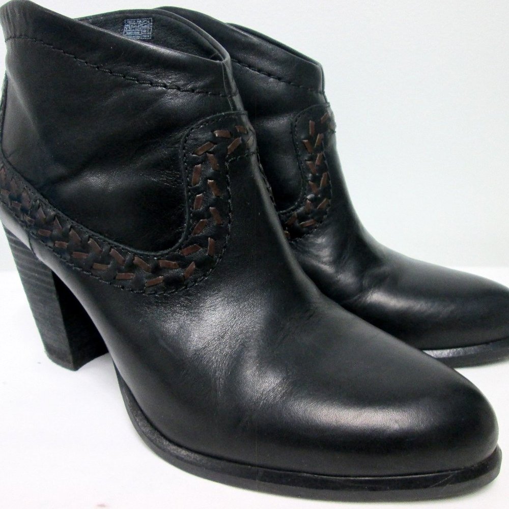 UGG Bandara Back Zip High Ankle Boots Black #6